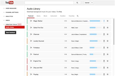 Music for Creators is a YouTube channel dedicated to search, catalog, sort and publish free music fo. . Youtube audio library free download